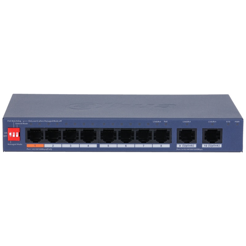 ufs5010-8et2gt-60 Dahua UFS5010-8ET2GT-60 PoE switch – Obrázok 1