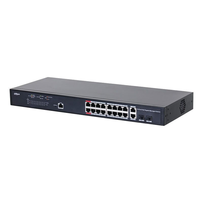 pfs4218-16gt-230 Dahua PFS4218-16GT-230 16portový PoE switch – Obrázok 1