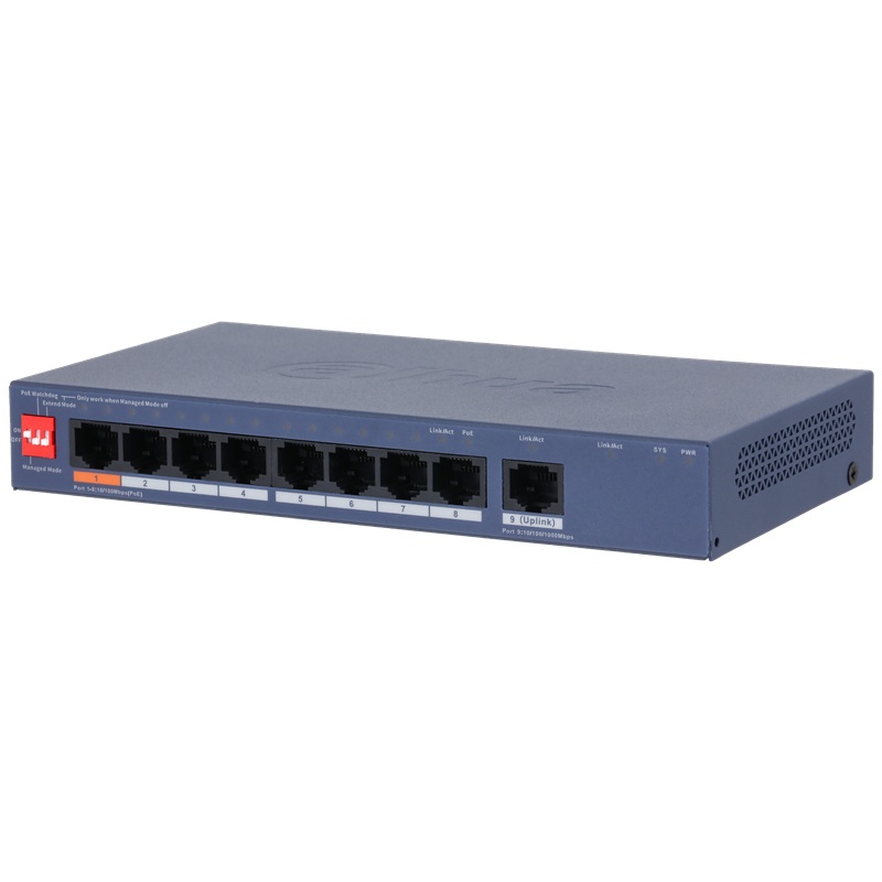 cs4009-8et1gt-60 Dahua CS4010-8ET2GT-60 10-portový PoE switch – Obrázok 1