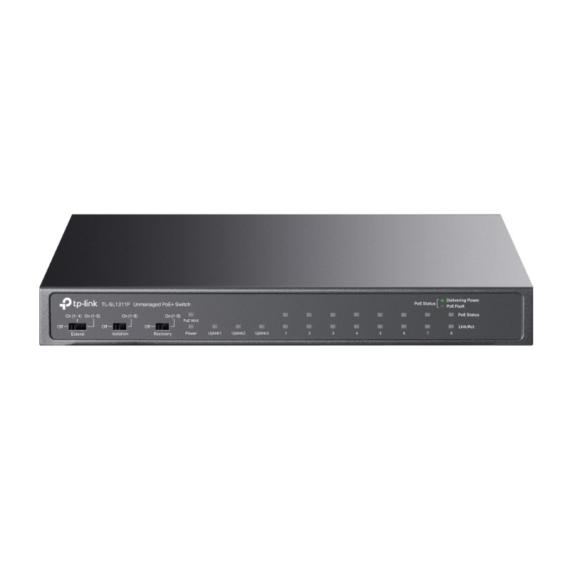 tl-sl1311p TP-Link TL-SL1311P 11-portový PoE+ switch – Obrázok 1
